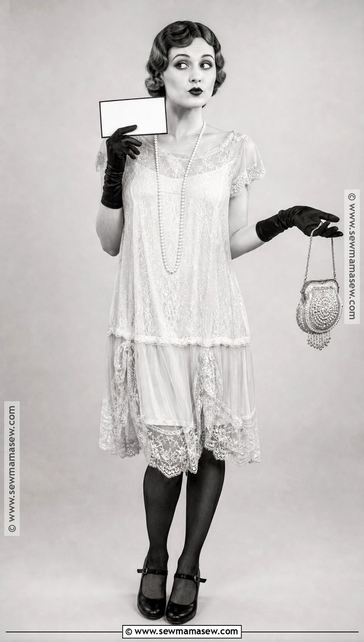 Silent Film Star Costume With White Dress - 30 white dress halloween costume ideas