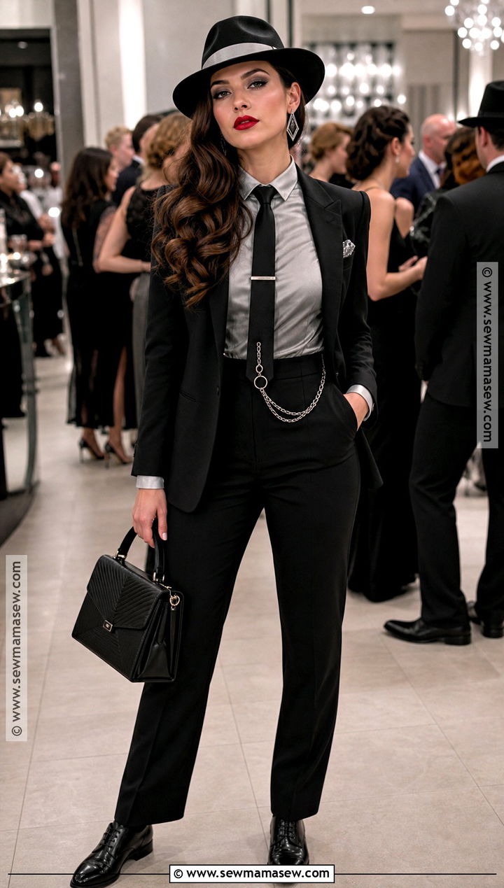Silver And Black Mobster Costume - 30 mobster costume ideas for females