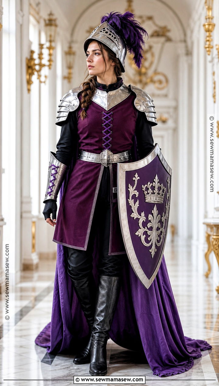 Silver And Purple Knight Costume - 45 knight costume ideas