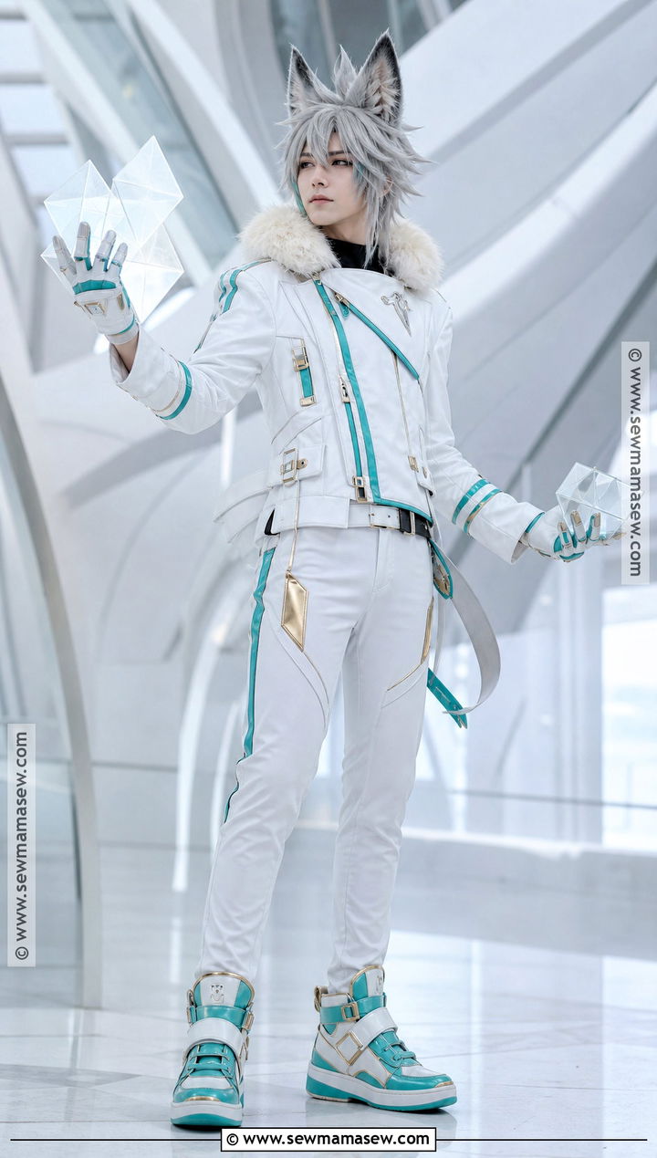 Silver Cosplay With White Utility Jacket - 40 sonic cosplay ideas