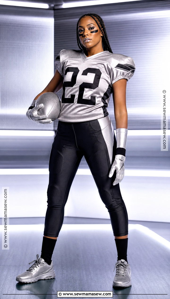 Silver Football Player Costume - 35 football player costume ideas