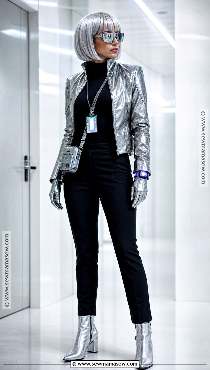 Silver Futuristic Secret Agent Costume - 30 secret agent costume ideas for women
