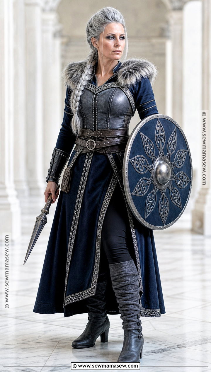 Silver Haired Viking Warrior Costume - 30 viking warrior woman costumes