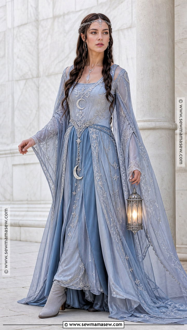 Silver Medieval Moon Princess Costume - 35 medieval princess costume ideas