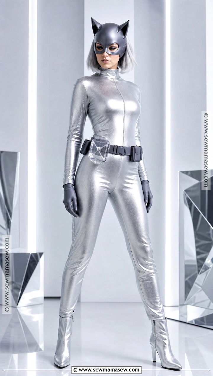 Silver Metallic Catwoman Costume - 50 catwoman costume ideas