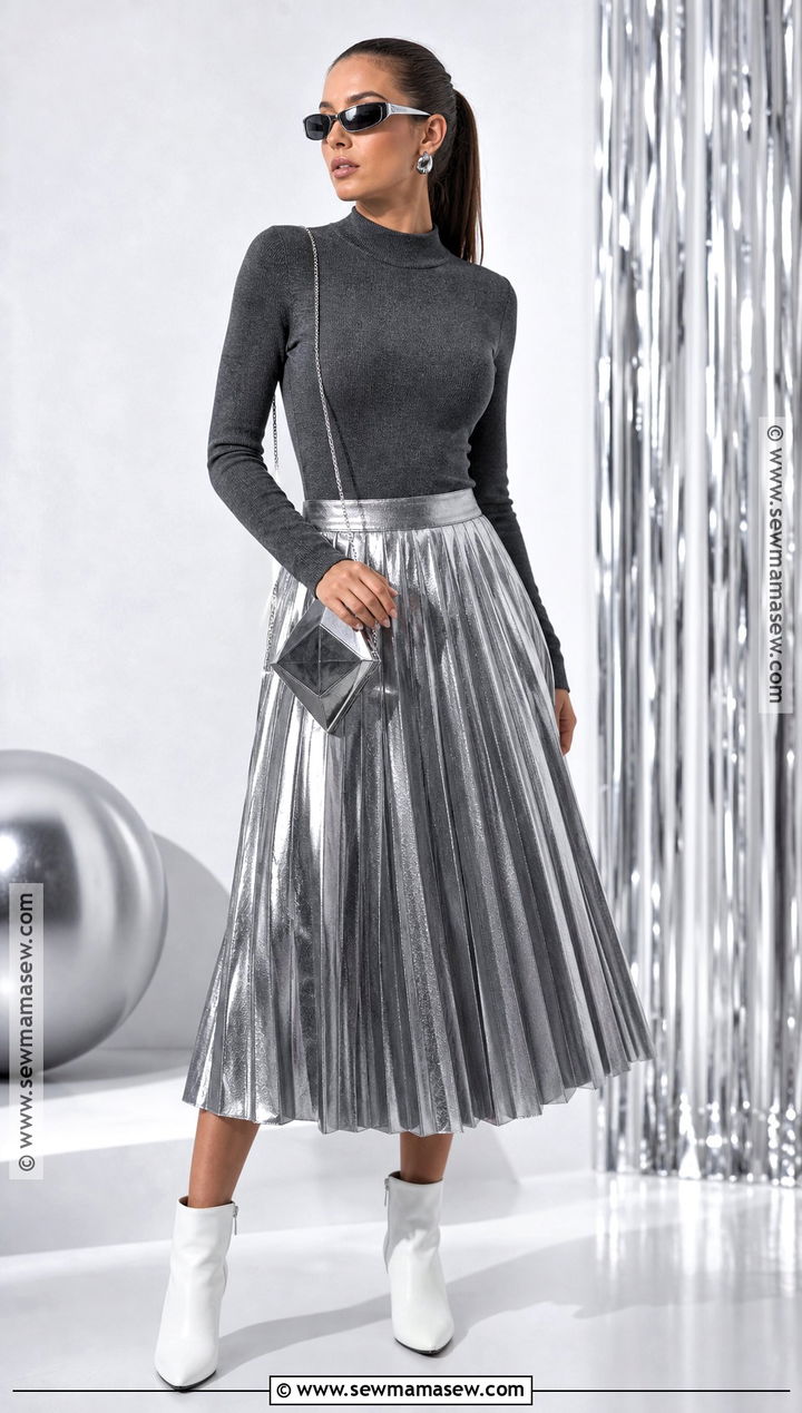 Silver Metallic Halloween Outfit - 50 halloween outfit ideas