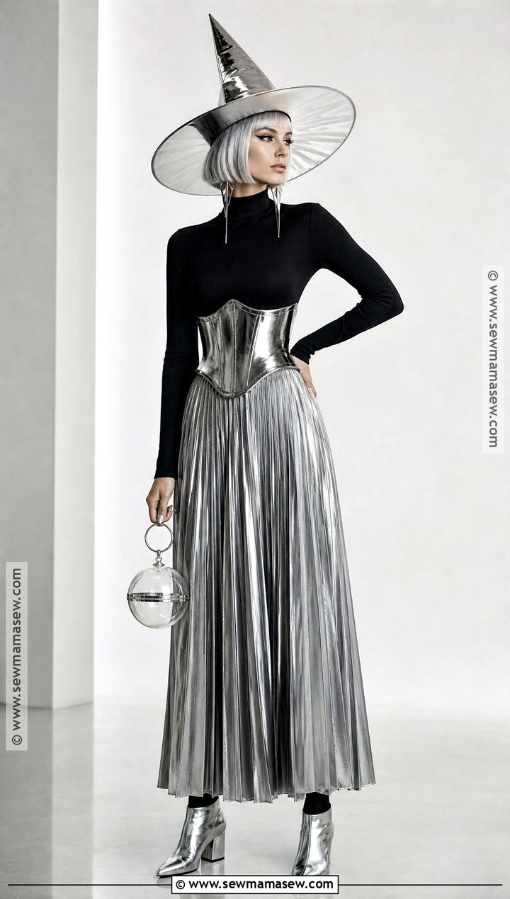 Silver Metallic Witch Costume - 45 witch halloween costume ideas