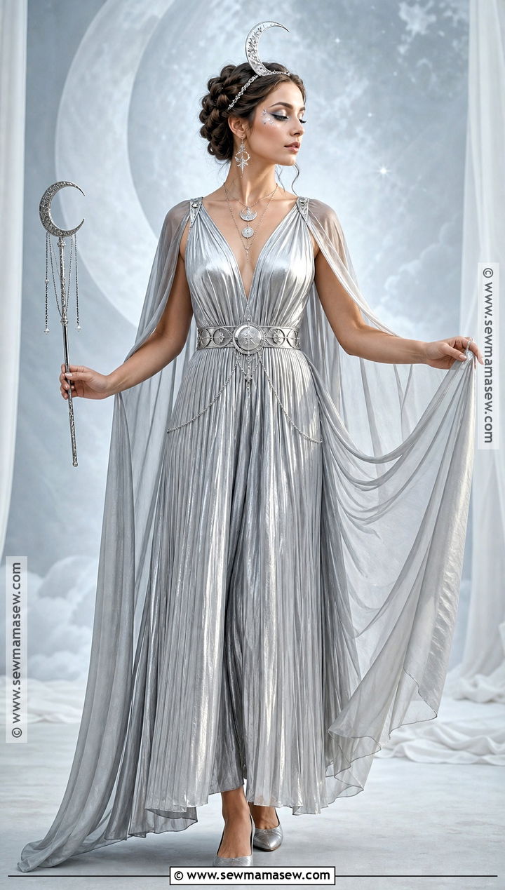 Silver Moon Goddess Costume - 30 silver costume ideas
