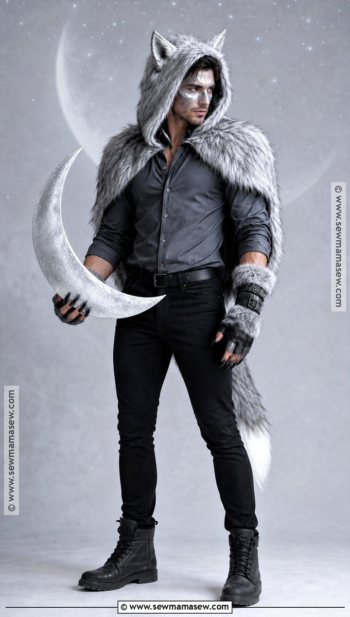 Silver Moon Wolf Costume - 30 wolf costume ideas for men