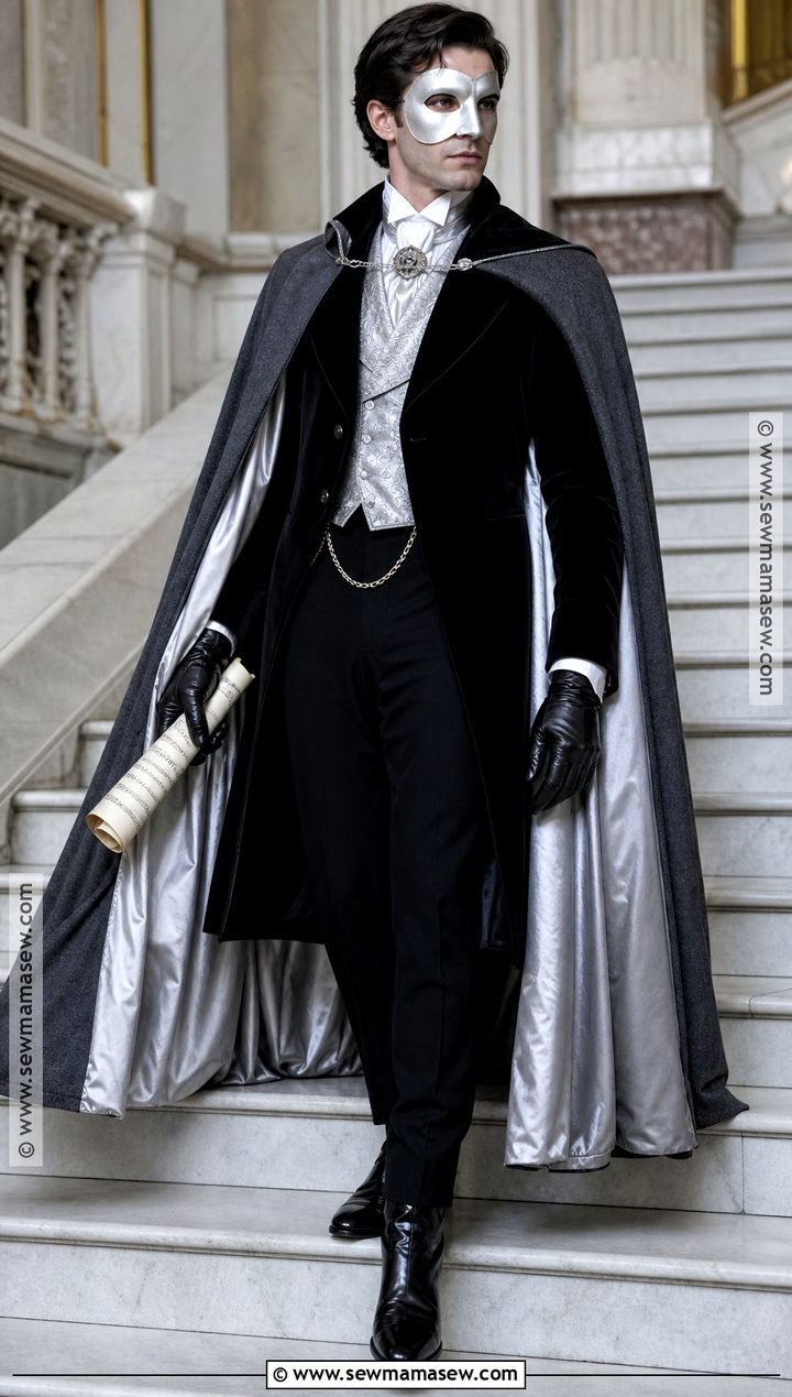 Silver Opera Ghost Costume - 30 Phantom Of The Opera Halloween Costumes