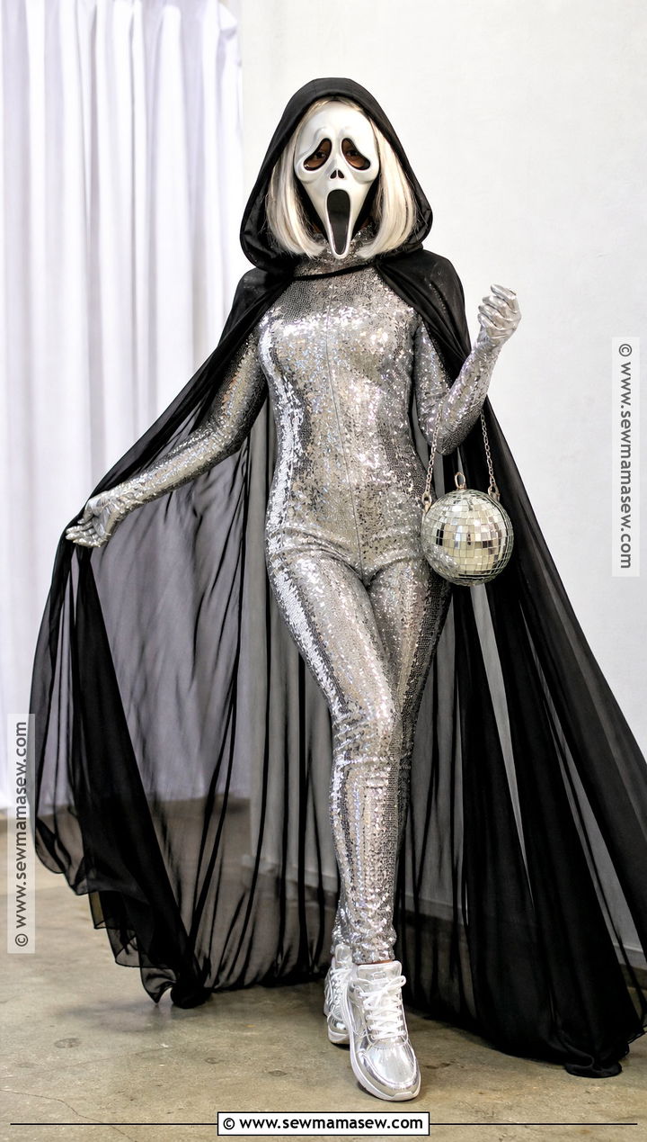 Silver Sequin Ghostface Costume - 35 ghostface costume ideas for women