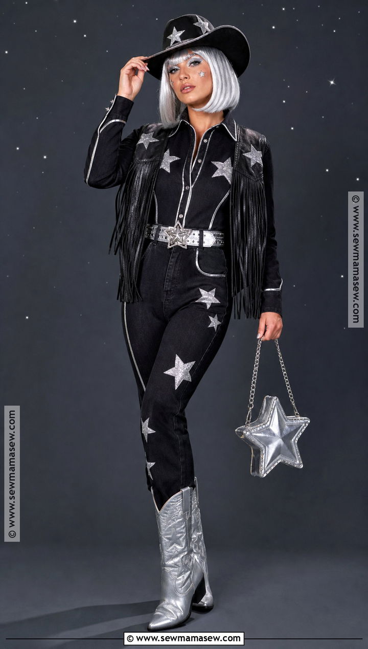 Silver Star Cowgirl Costume - 45 cowgirl halloween costumes