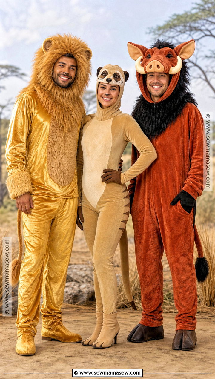 Simba Timon And Pumbaa Costume - 30 trio disney costumes