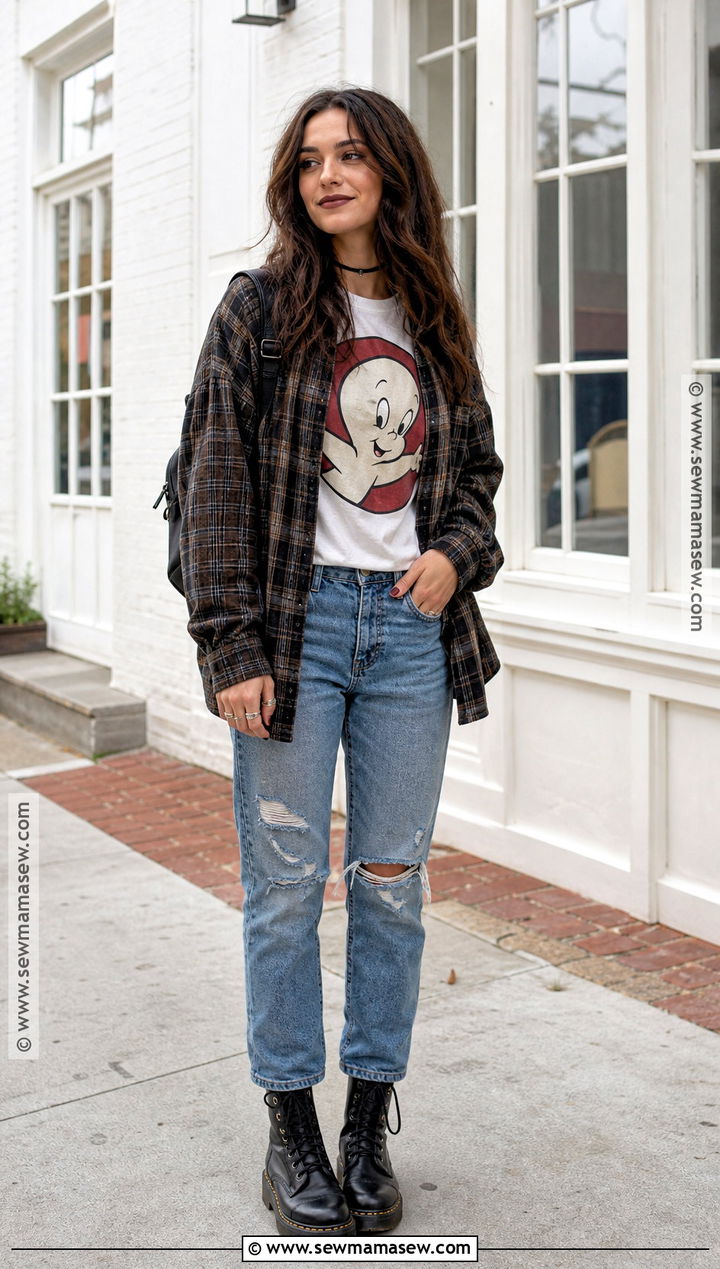 Simple 1990s Grunge Halloween Outfit - 30 Simple Halloween Outfit Ideas