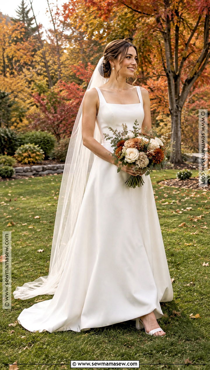 Simple A Line Fall Backyard Wedding Dress - 15 Fall Backyard Wedding Dress Simple Ideas