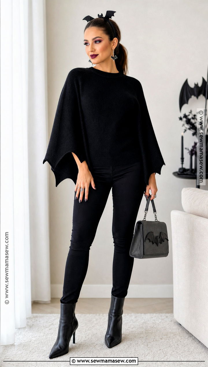 Simple Bat Halloween Outfit - 30 Simple Halloween Outfit Ideas