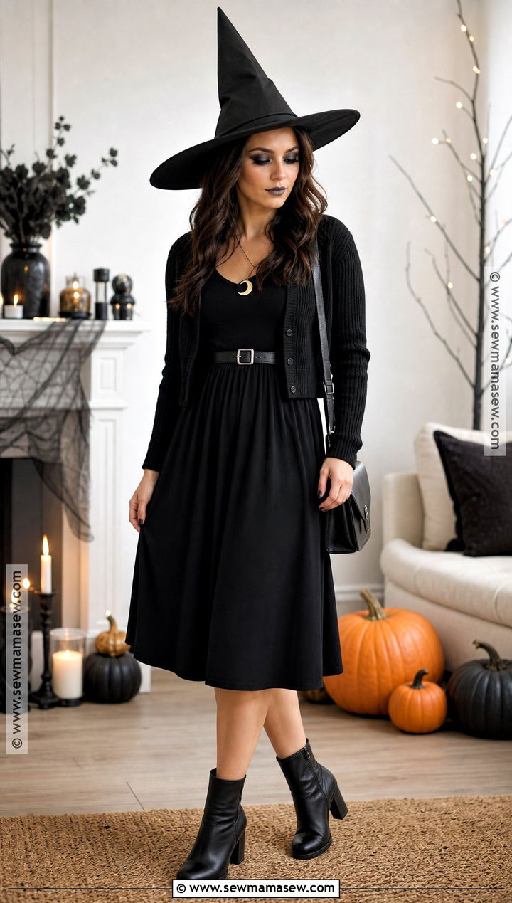 Simple Black Witch Halloween Outfit - 30 Simple Halloween Outfit Ideas