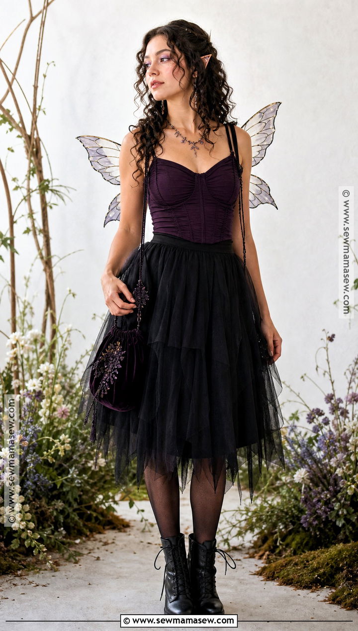 Simple Dark Fairy Halloween Outfit - 30 Simple Halloween Outfit Ideas