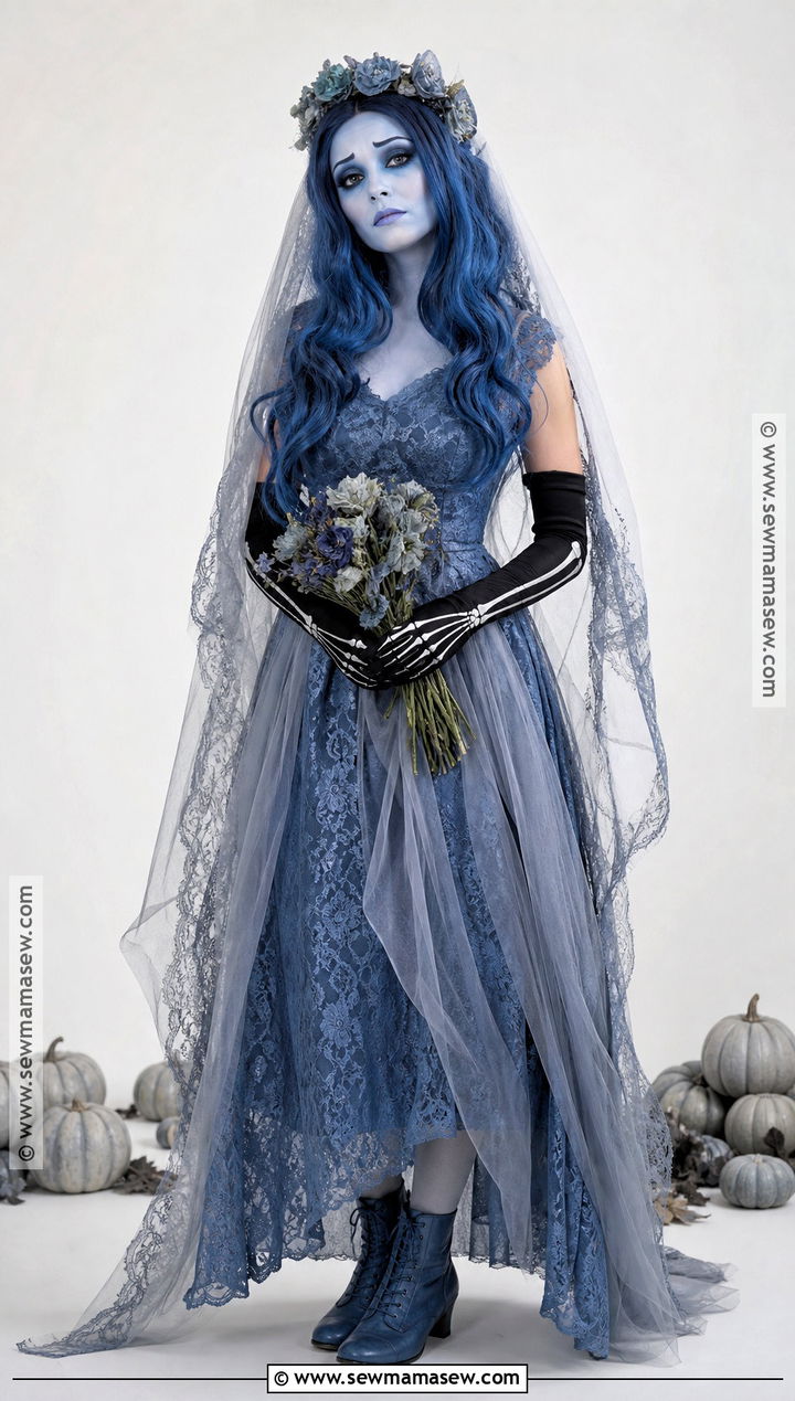 Simple Face Paint Corpse Bride Costume - 50 corpse bride costume ideas