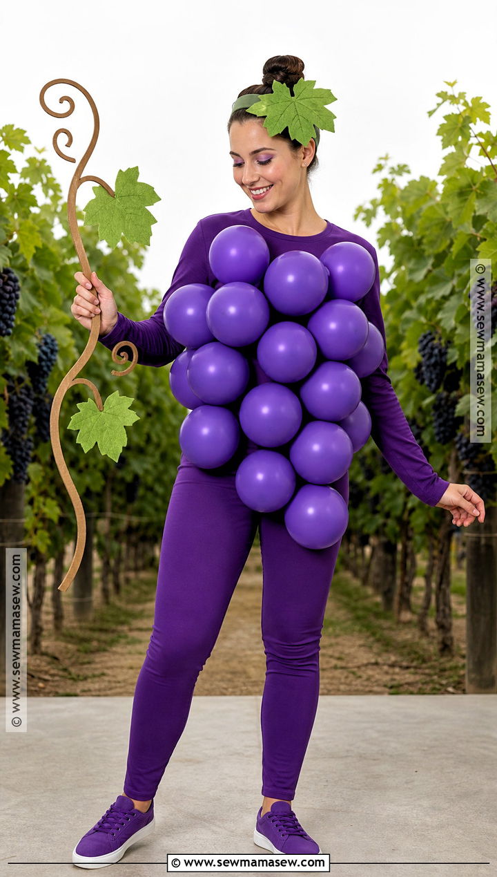 Simple Grape Bunch Costume - 30 costume ideas simple