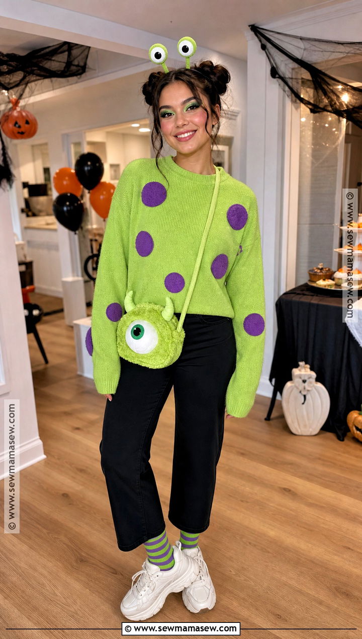 Simple Green Monster Halloween Outfit - 30 Simple Halloween Outfit Ideas