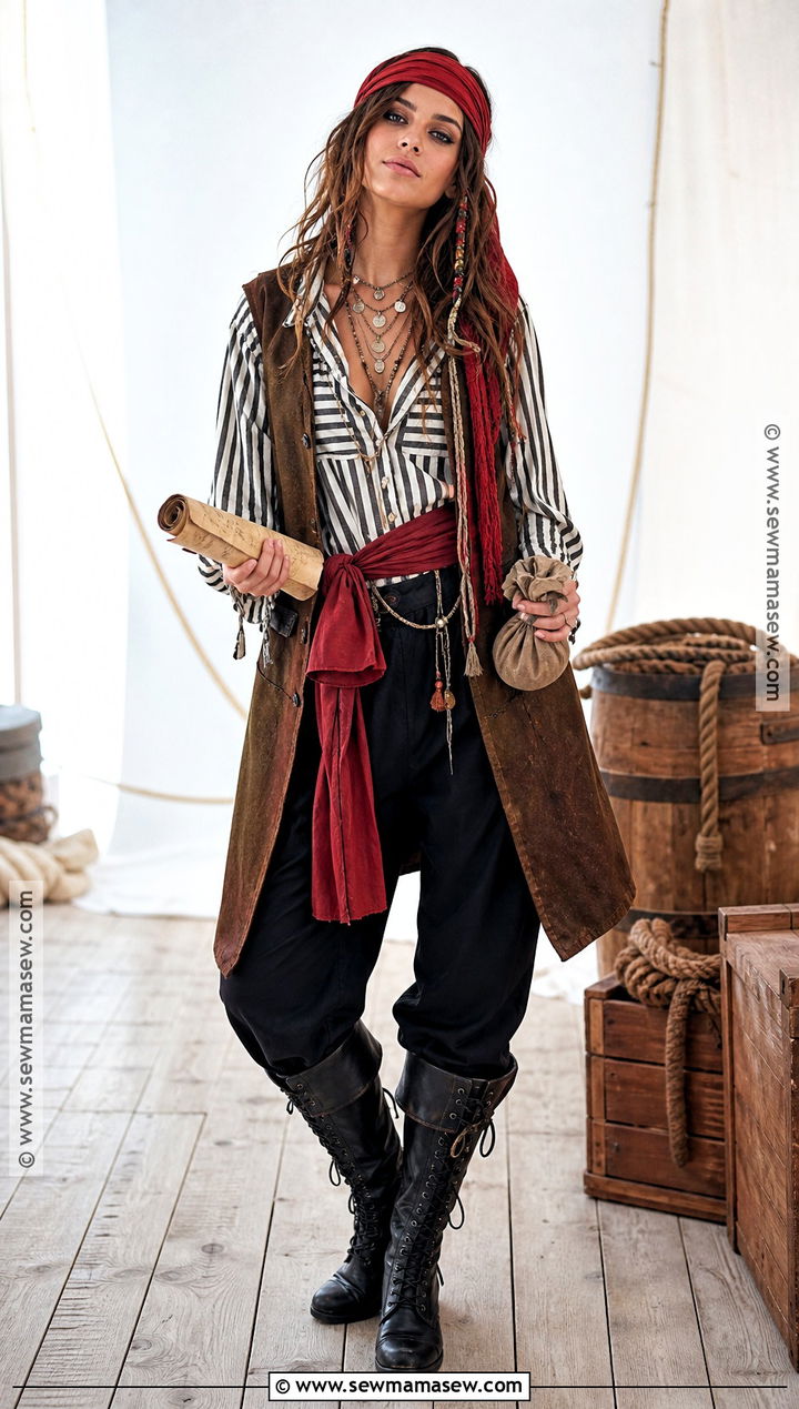 Simple Pirate Costume - 30 halloween costume ideas easy