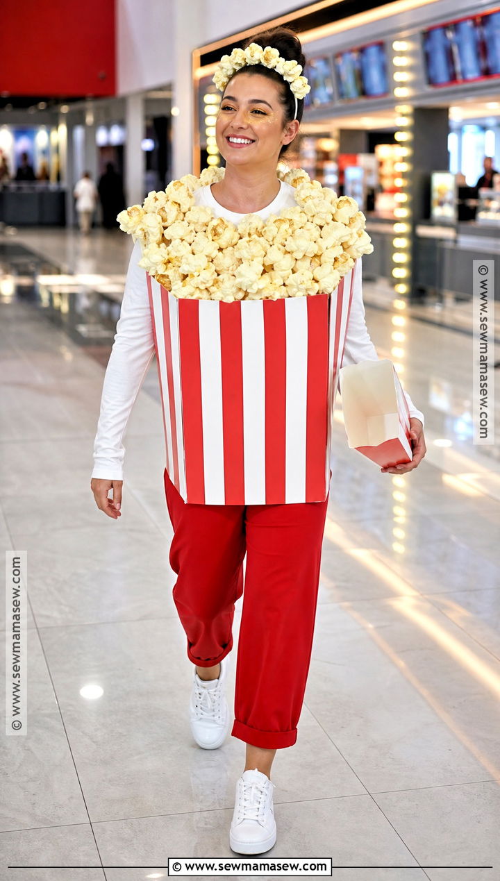 Simple Popcorn Costume - 40 simple costume ideas