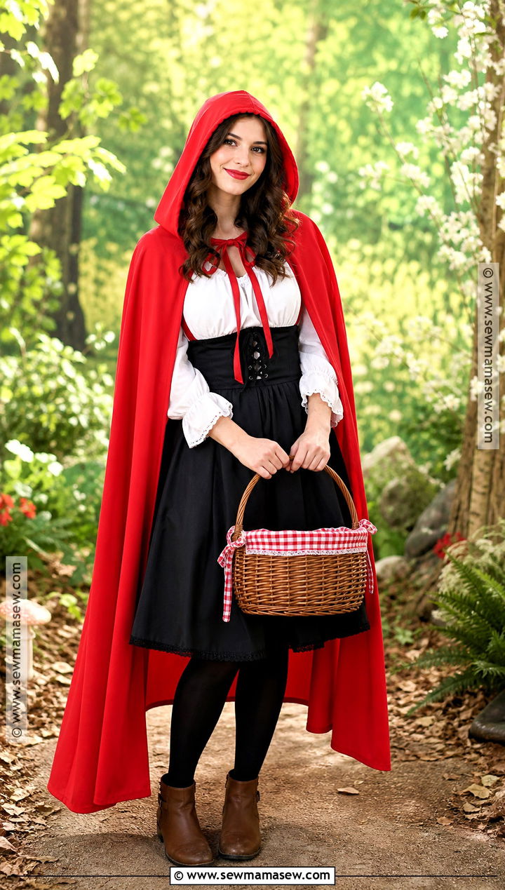 Simple Red Riding Hood Halloween Outfit - 30 Simple Halloween Outfit Ideas
