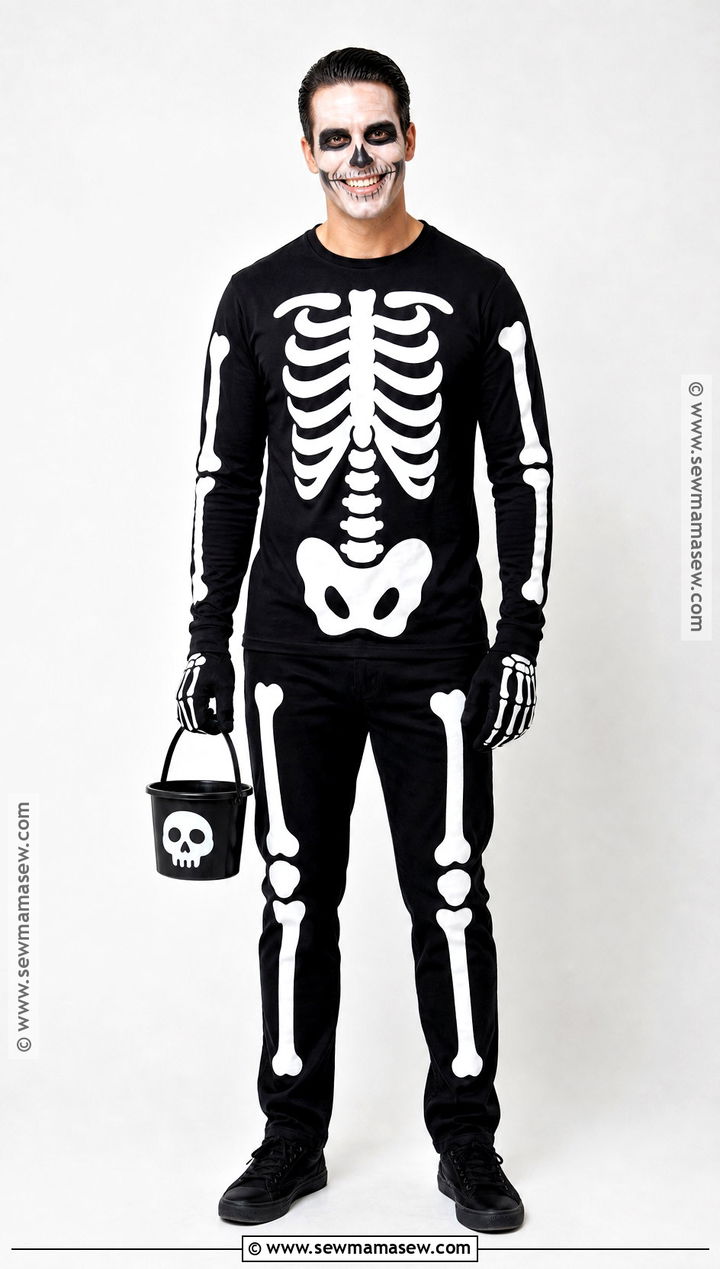 Simple Skeleton Costume - 40 simple costume ideas