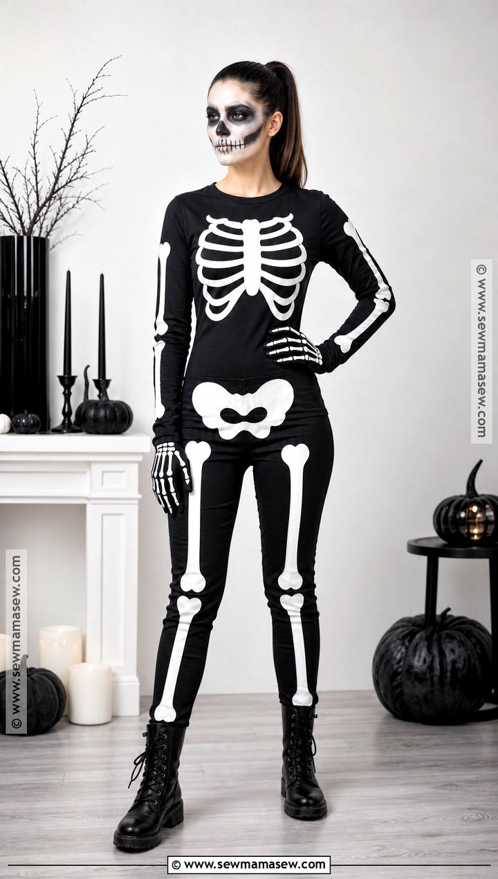 Simple Skeleton Costume - 30 costume ideas simple