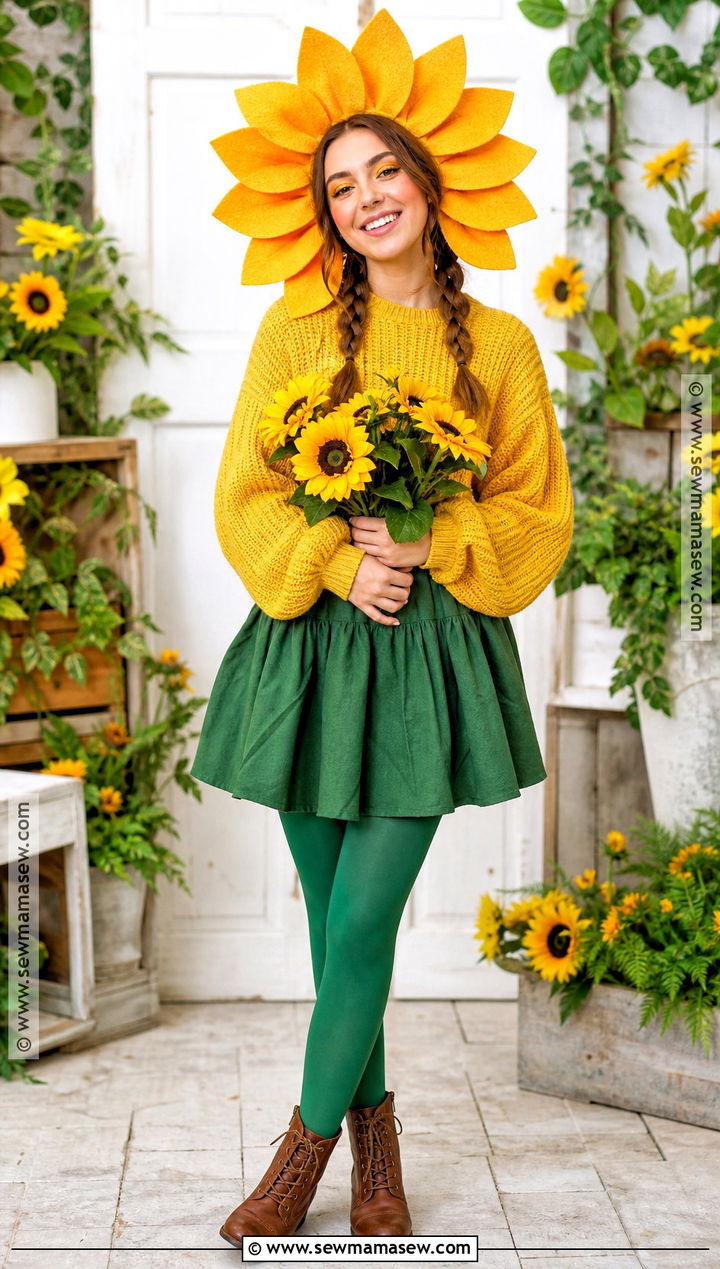 Simple Sunflower Costume - 40 simple costume ideas