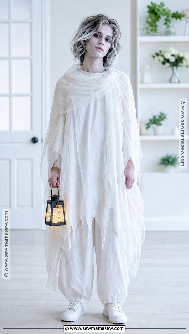 Simple White Ghost Costume - 40 simple costume ideas