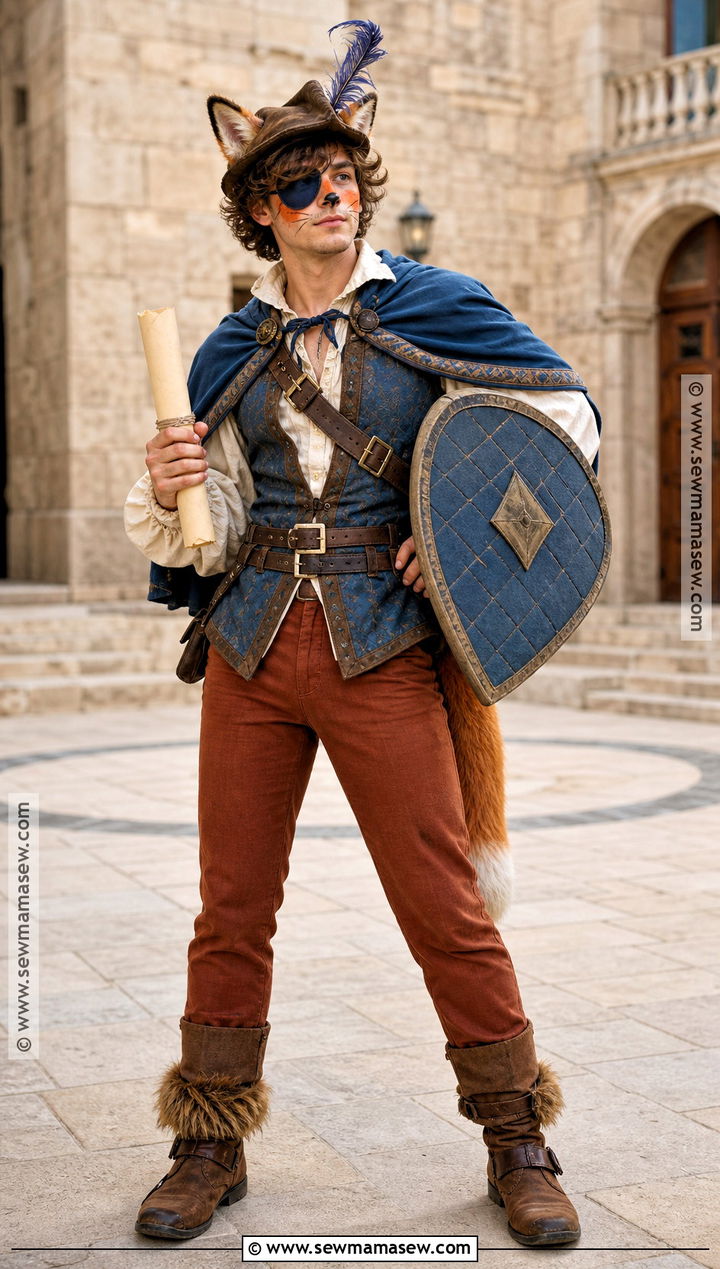 Sir Didymus Costume With Blue Cape - 30 Labyrinth Costume Ideas