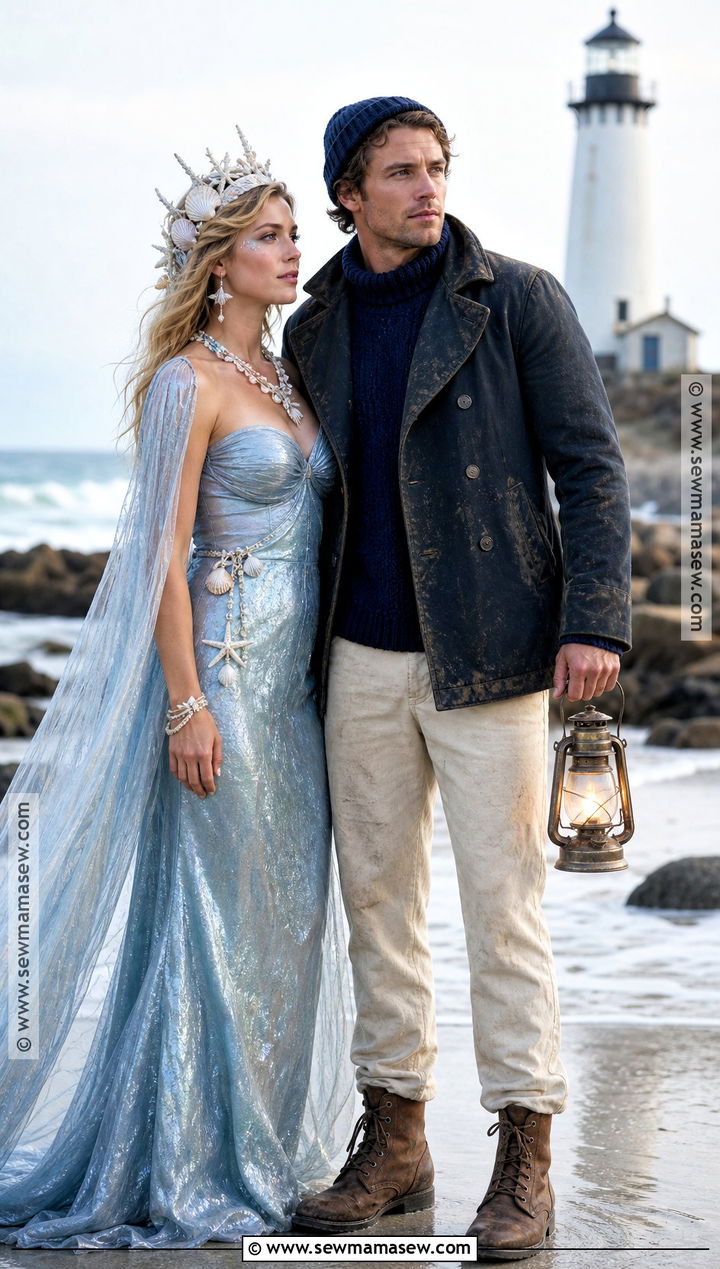 Siren And Lighthouse Keeper Couple Costume - 50 siren costume ideas