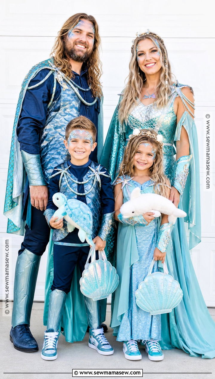 Siren Family Costume - 50 siren costume ideas