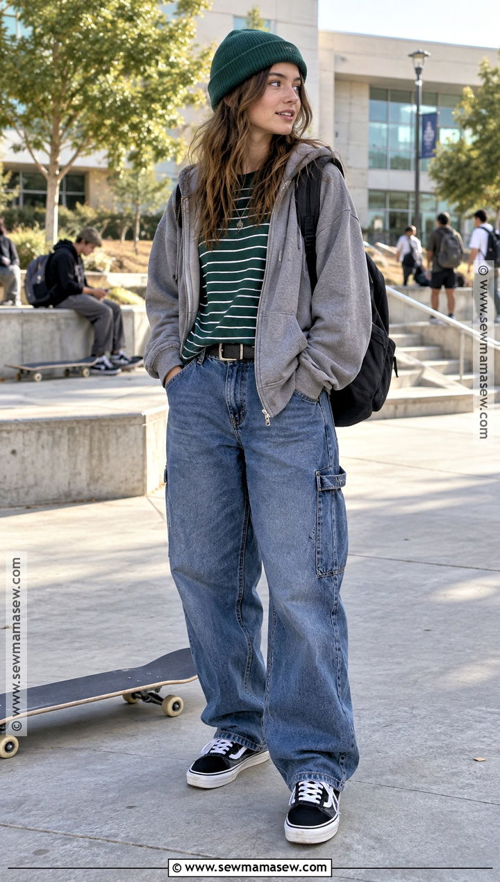 Skater Back To School Outfit - 20 back to school aesthetic outfits