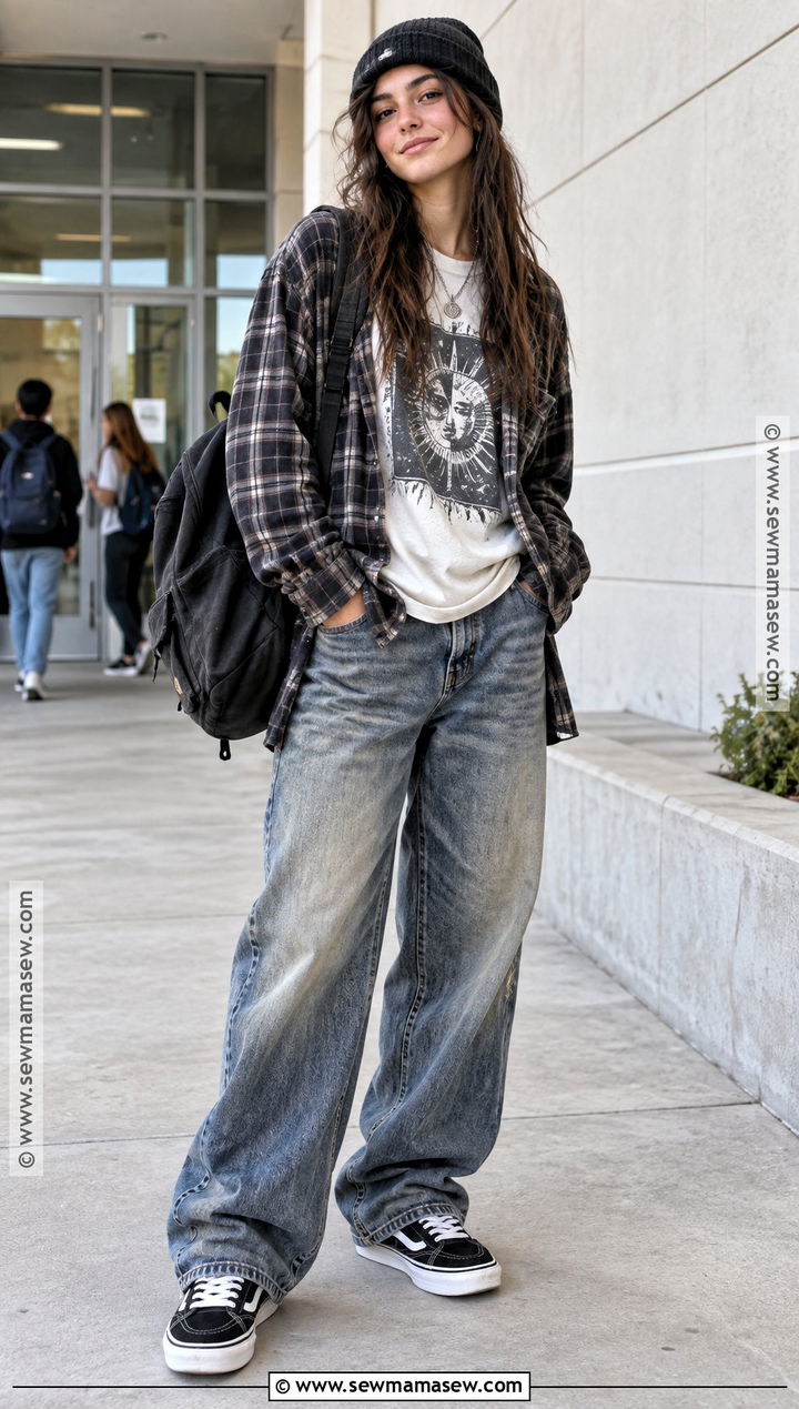 Skater Sneakers With Baggy Jeans - 15 back to school shoe trends