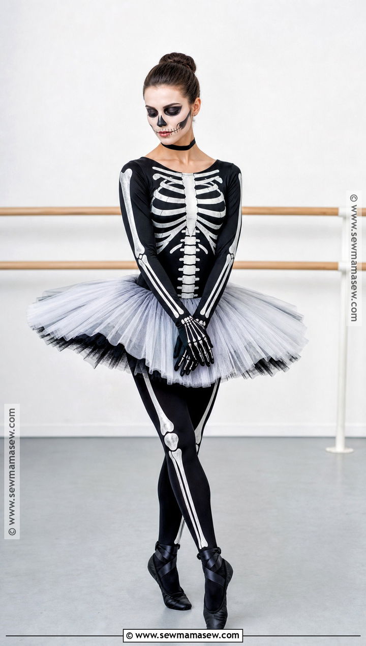 Skeleton Ballerina Costume - 35 Skeleton Costume Ideas for Women