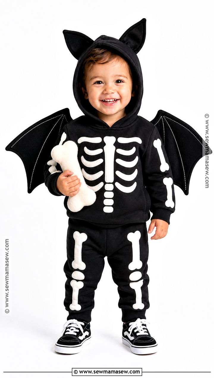 Skeleton Bat Toddler Costume - 30 toddler bat costume ideas