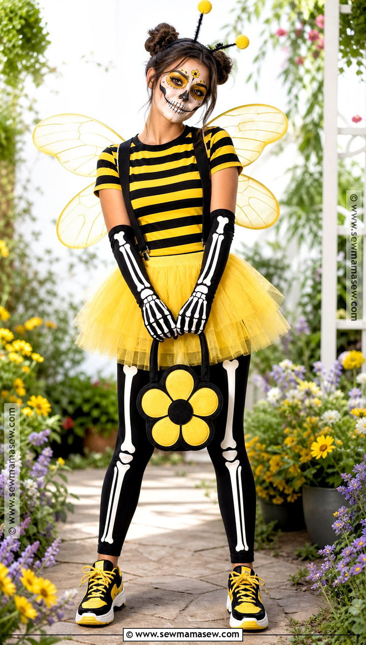 Skeleton Bee Costume - 40 skeleton costume ideas