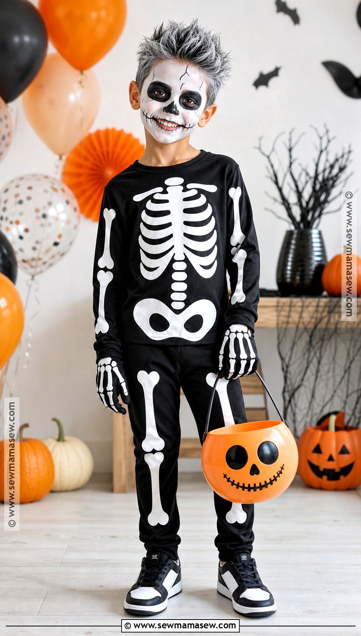 Skeleton Boy Costume - 35 boy costumes