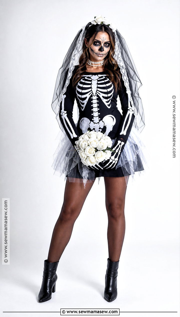 Skeleton Bride Costume - 35 bride halloween costume ideas