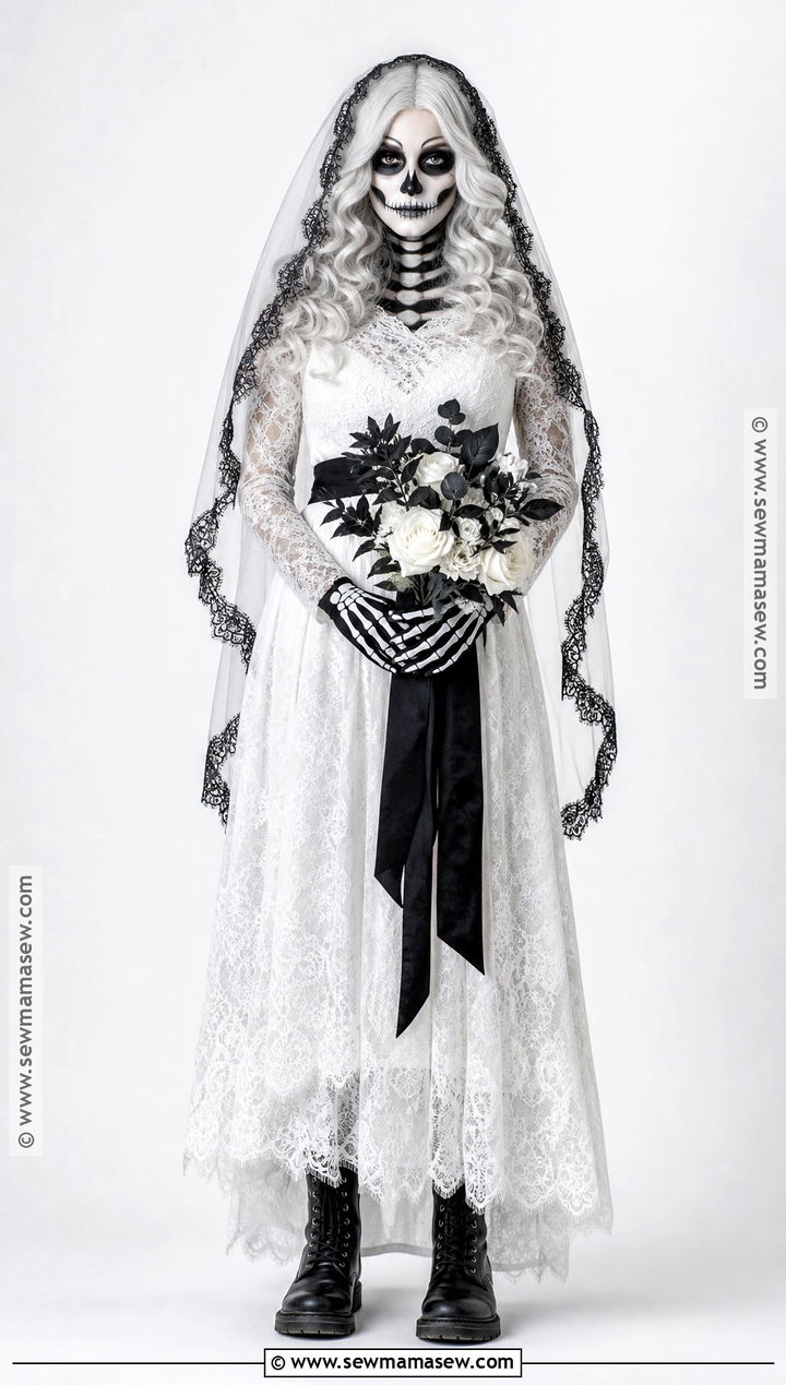 Skeleton Bride Costume - 30 halloween bride costumes