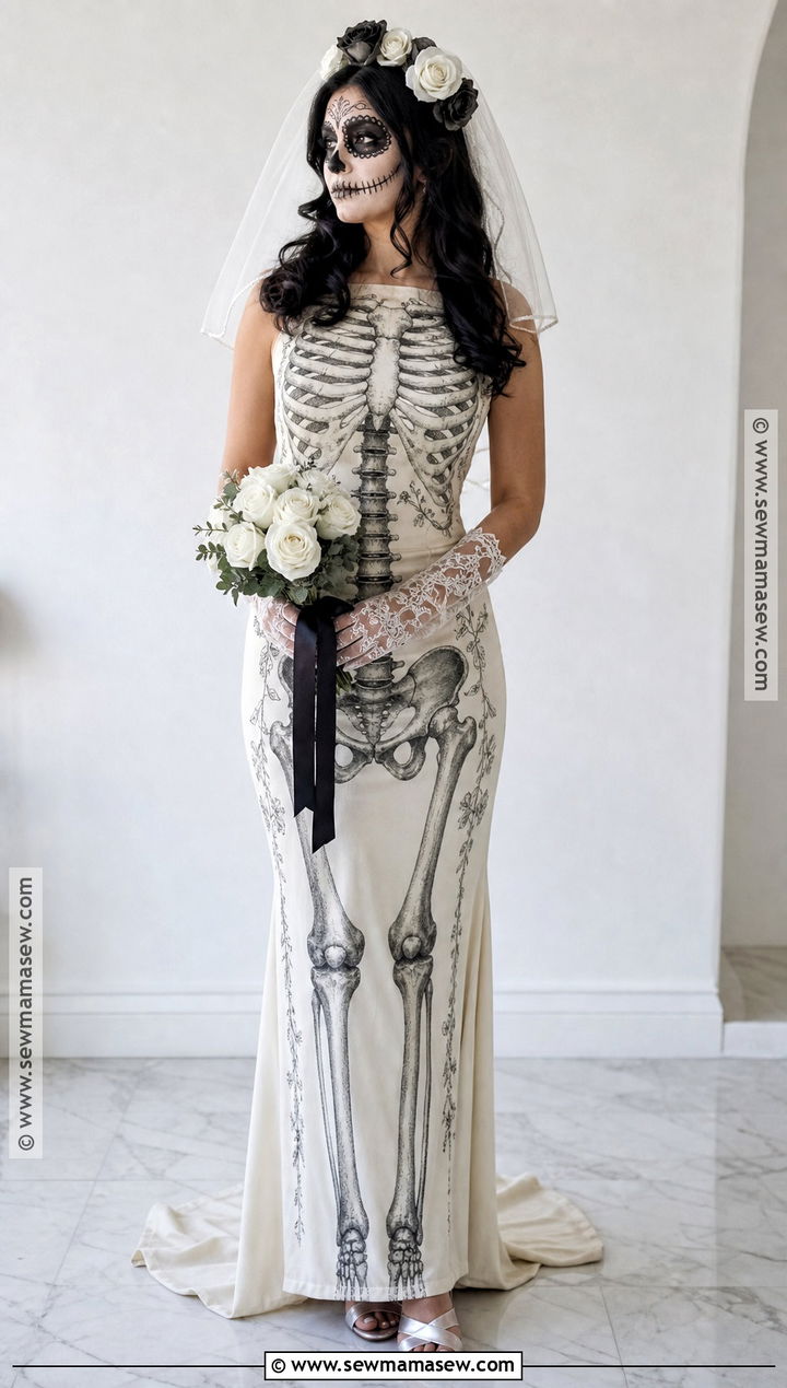 Skeleton Bride Dress Costume - 35 skeleton dress ideas