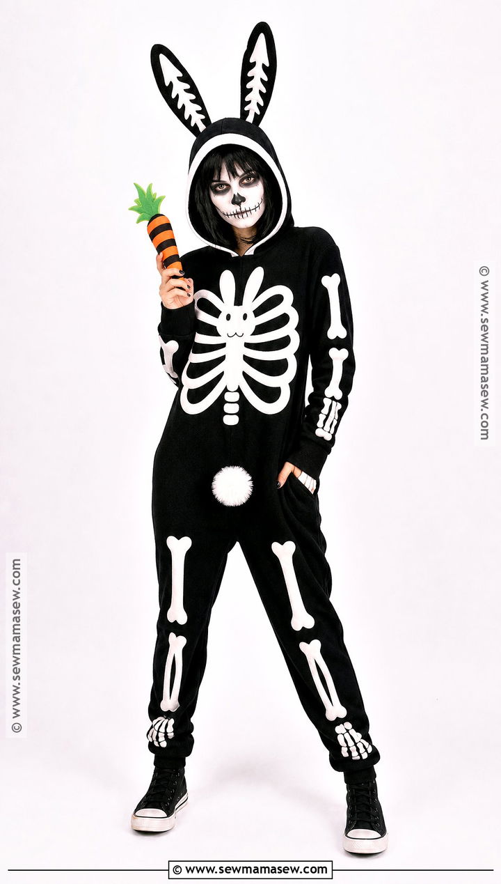 Skeleton Bunny Costume - 35 halloween costumes bunny