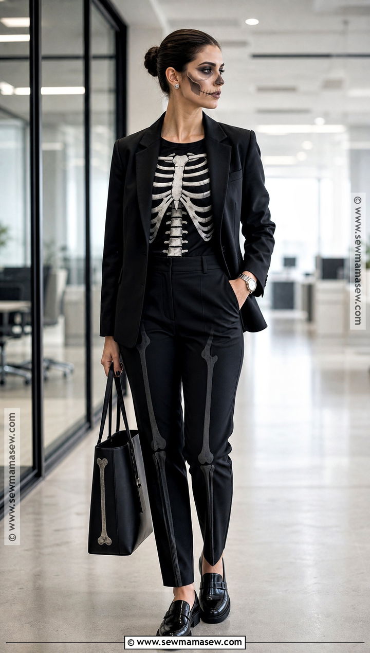 Skeleton Businesswoman Costume - 35 Skeleton Costume Ideas for Women