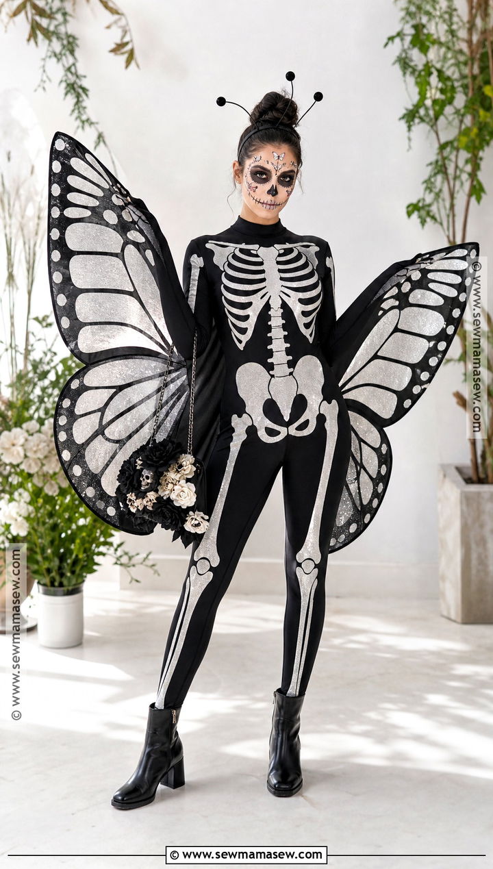 Skeleton Butterfly Costume - 40 skeleton costume ideas