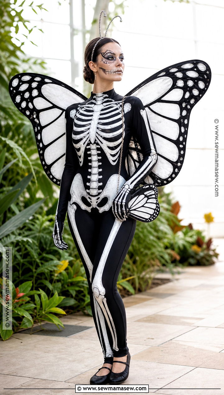 Skeleton Butterfly Costume - 35 Skeleton Costume Ideas for Women
