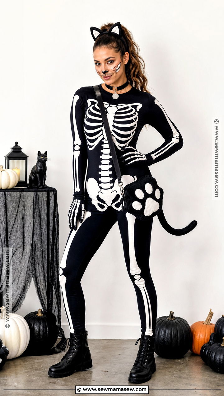 Skeleton Cat Costume - 35 Skeleton Costume Ideas for Women