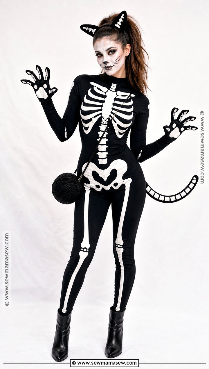 Skeleton Cat Costume - 40 skeleton costume ideas